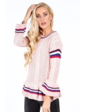 Light pink ruffled sweater RR20069 - Online store - Boutique